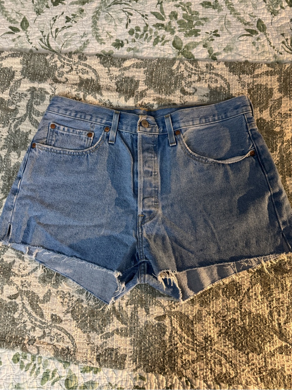 Levi’s Classic High-Rise Blue Denim Cutoff Shorts - Women